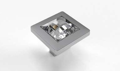 Мебельная ручка-кнопка с камнем TL 3.20357-TL 3.20358