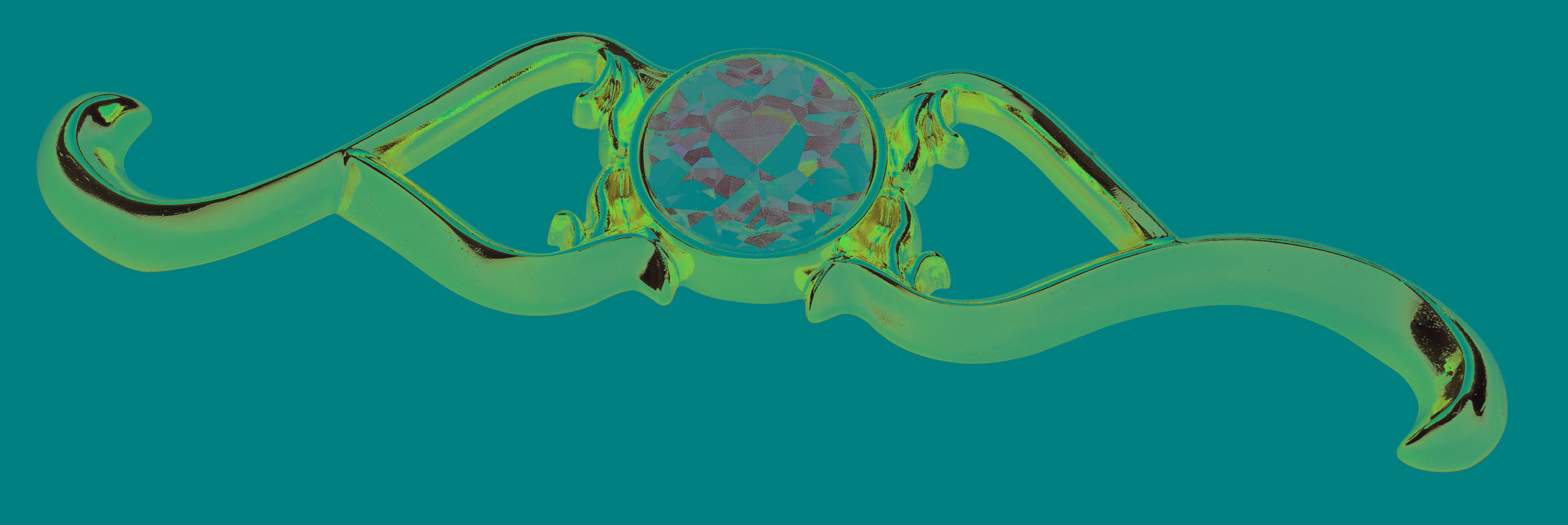 Мебельная ручка-скоба с камнем TL 8.10505-TL 8.10508